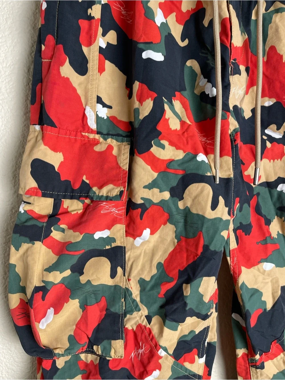 Nike Jordan Flight Heritage Men's Cargo Pants Multicolored Camo Size Small